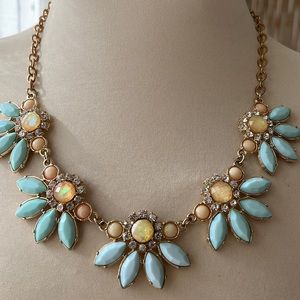 Charming Charlie statement necklace in a turquoise blue